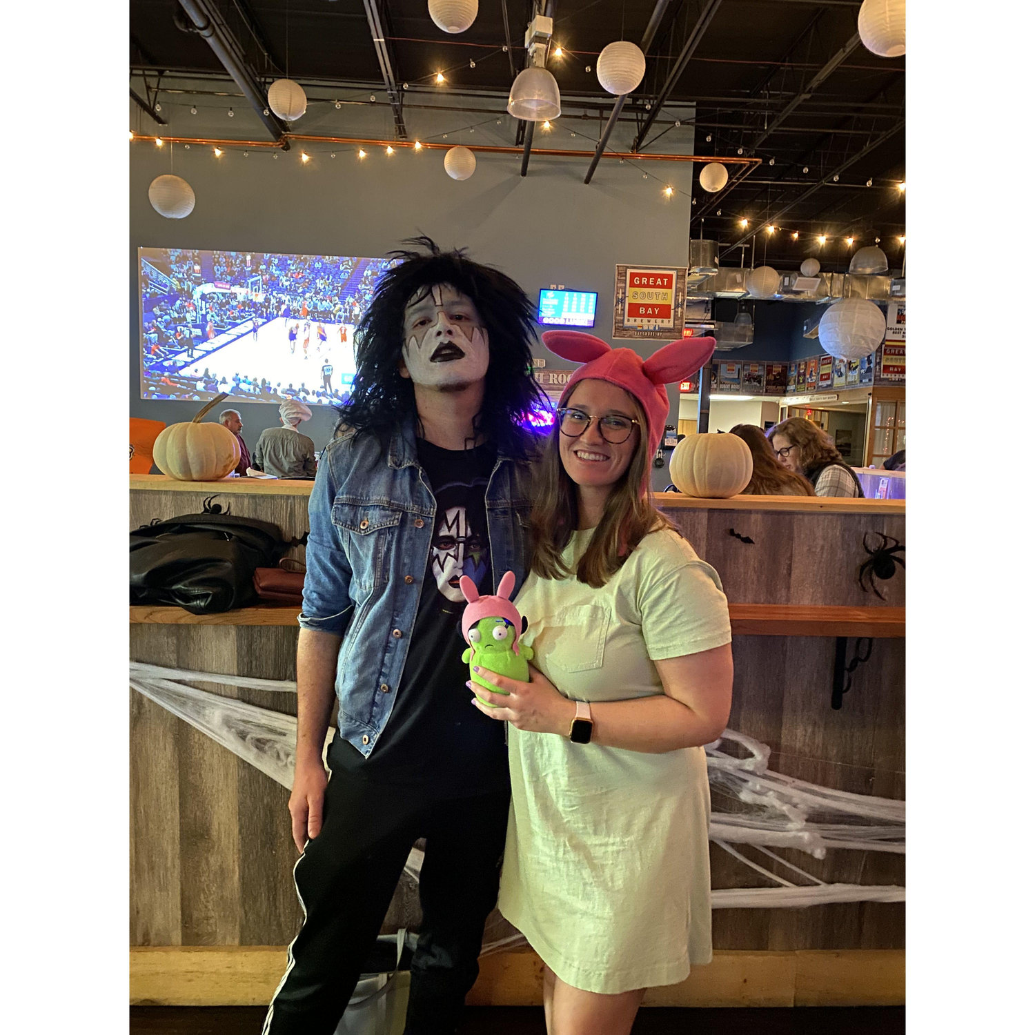 A favorite Halloween. Nick looks better than Abby.
