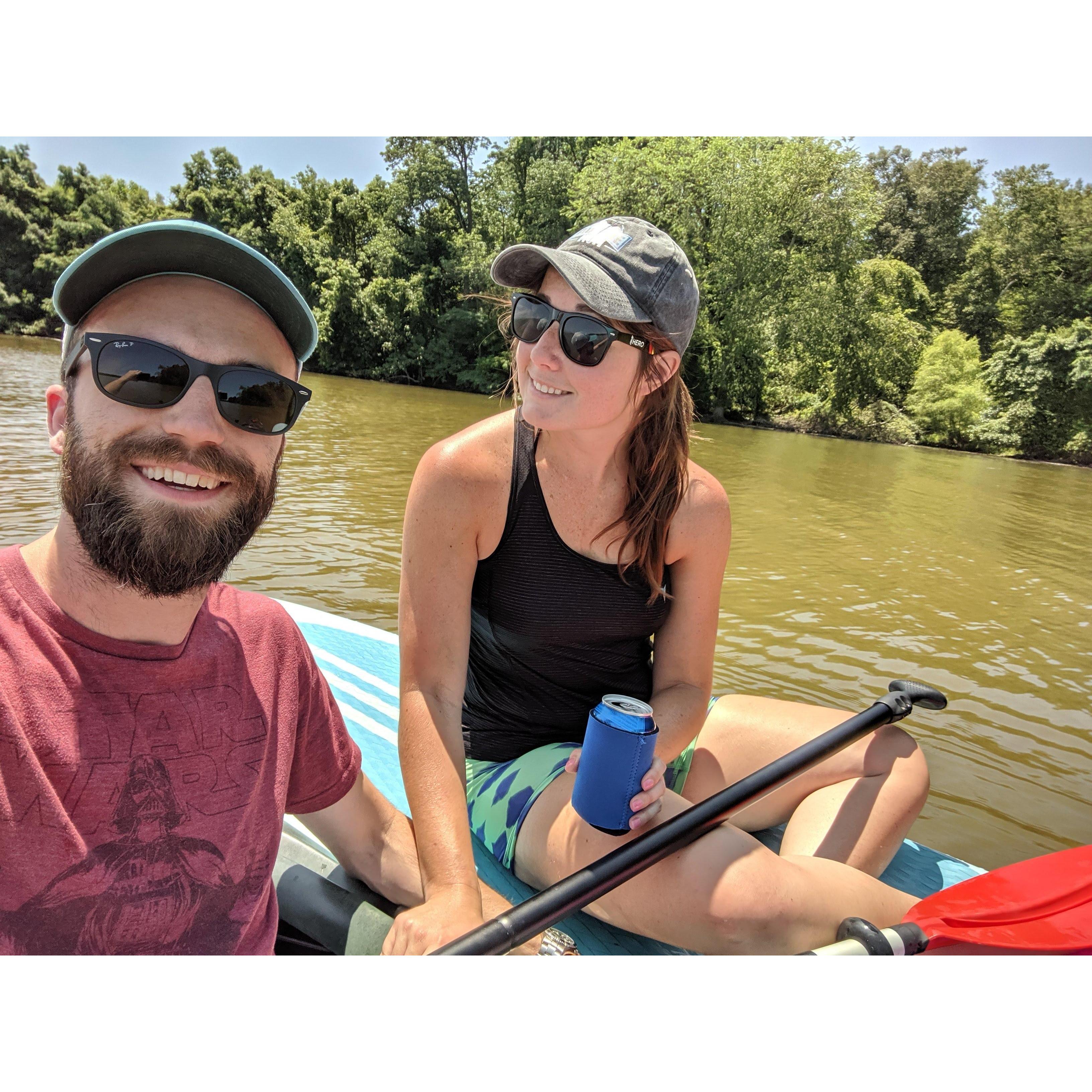 Two of our favorite summer activities - kayaking, and paddleboarding.