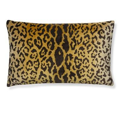 WILLIAMS SONOMA The House of Scalamandre Leopard Pillow Cover - 14" X 22", Gold