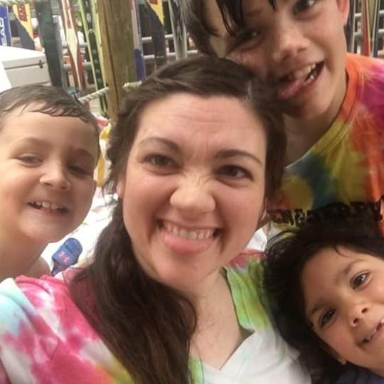 Beth's sister Susan and nephews Jeremy and Jameson and niece Abby