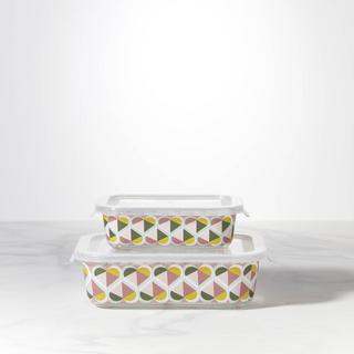 Geo Spade 2-Piece Rectangular Food Storage Set