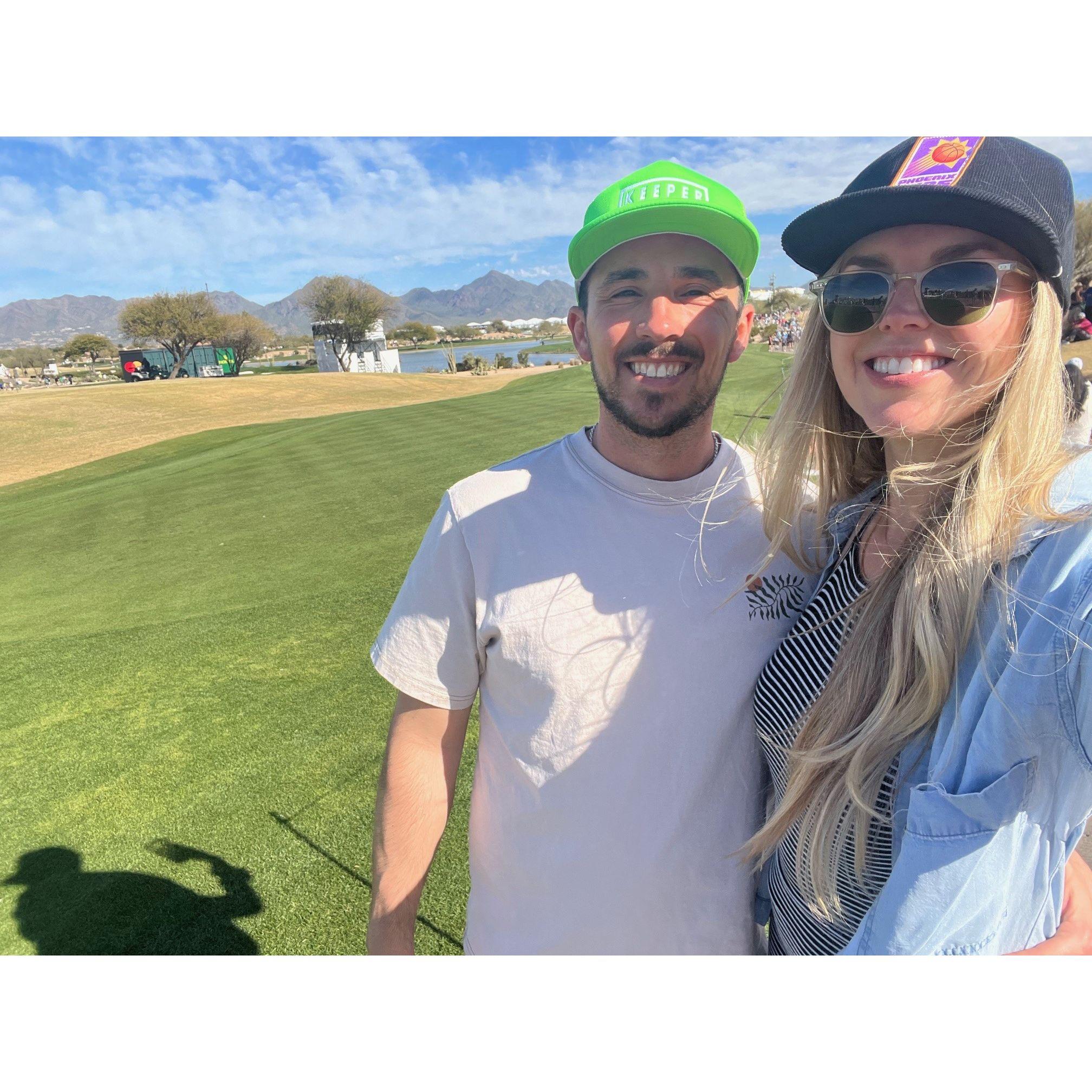 Kevin's first love is definitely golf.