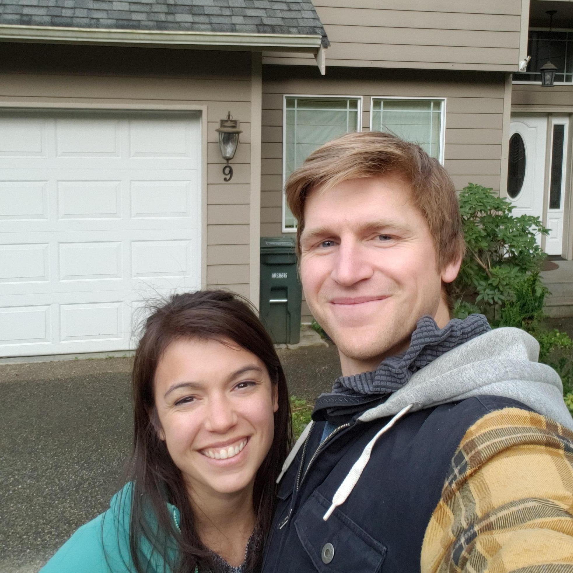 The first day in our new home