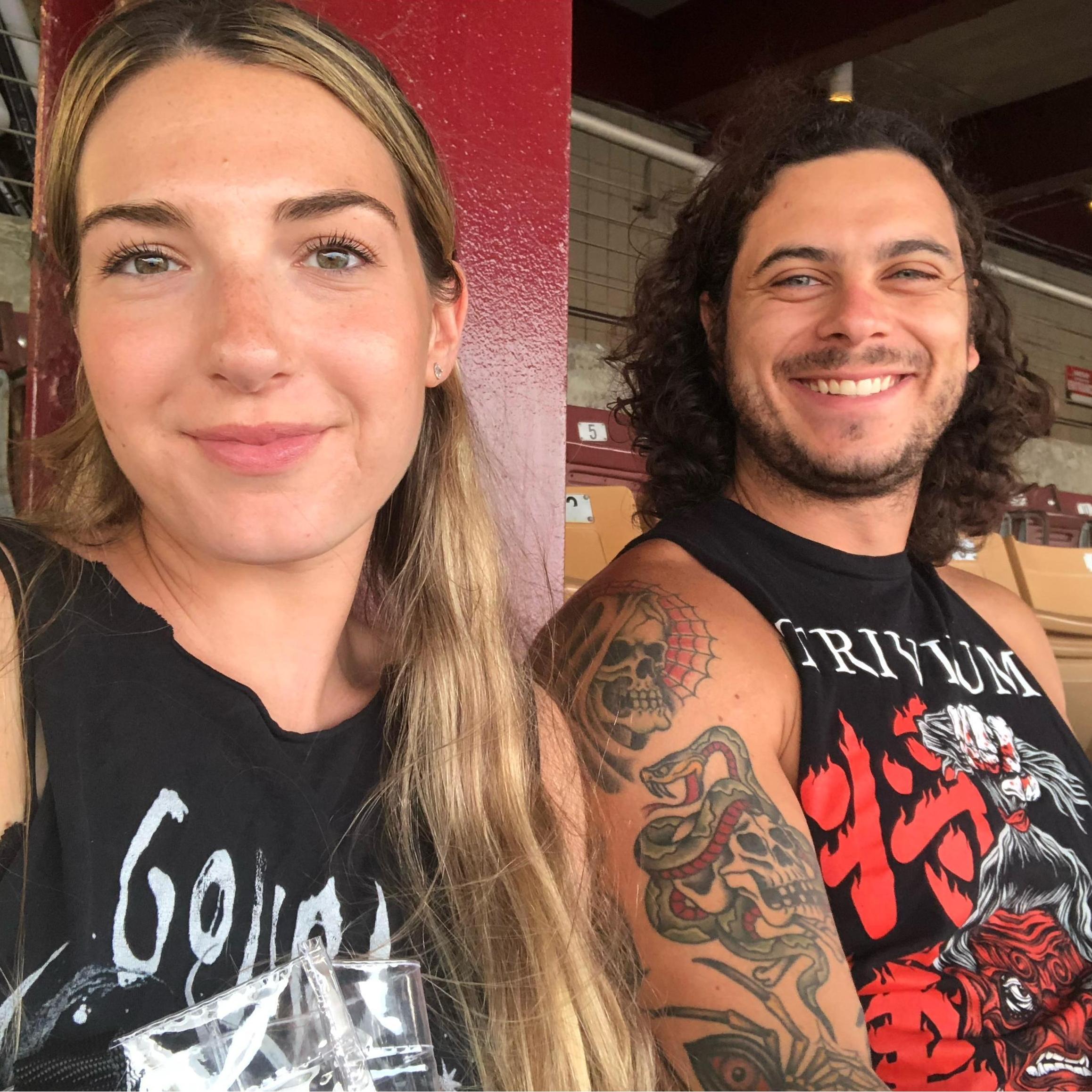 September 2021- To end the summer with a BANG, Samantha went to her first ever metal concert! Michael couldn't wait to share one of his favorite hobbies with his new Fiancé!