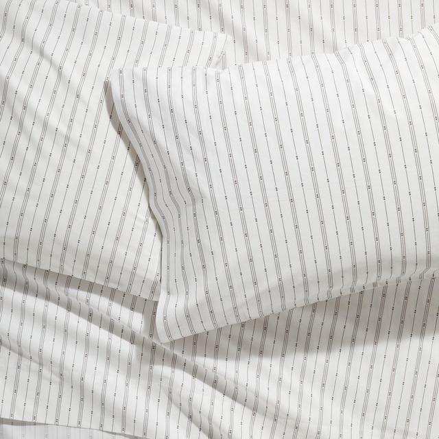 Neville Organic Grey Patterned Sheet Set King