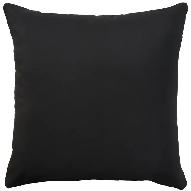 Mina Victory Aloha Solid Reversible 20" x 20" Indoor Outdoor Throw Pillow Black
