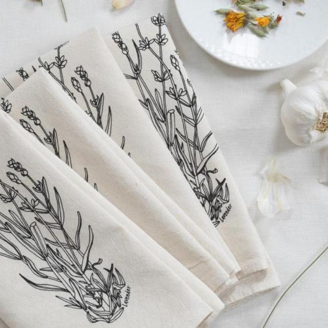 Cloth Napkins - Organic Cotton - Set of 4 - Lavender - Cotton Napkin Set - Eco Friendly Dinner Napkins - Organic Napkins - Table Setting