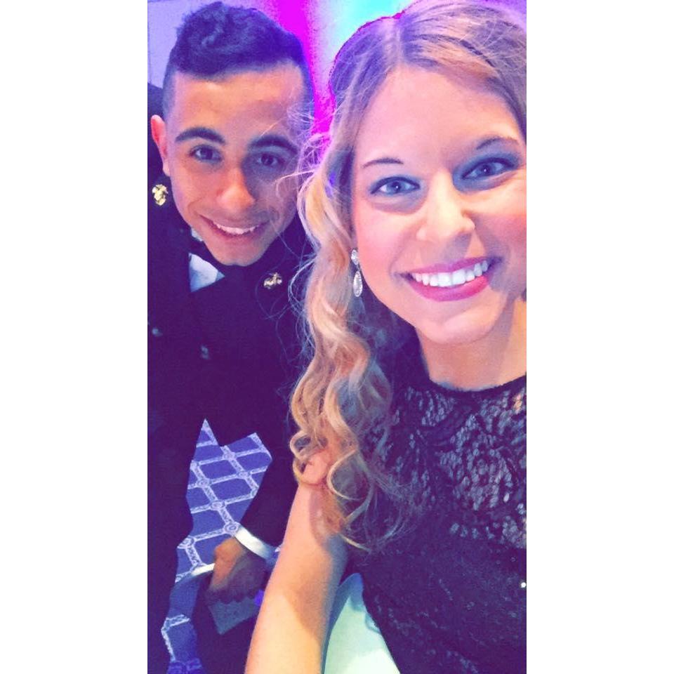 I guess you can say this was our first official date, at the Marine Corps Ball at Penn State in November 2015