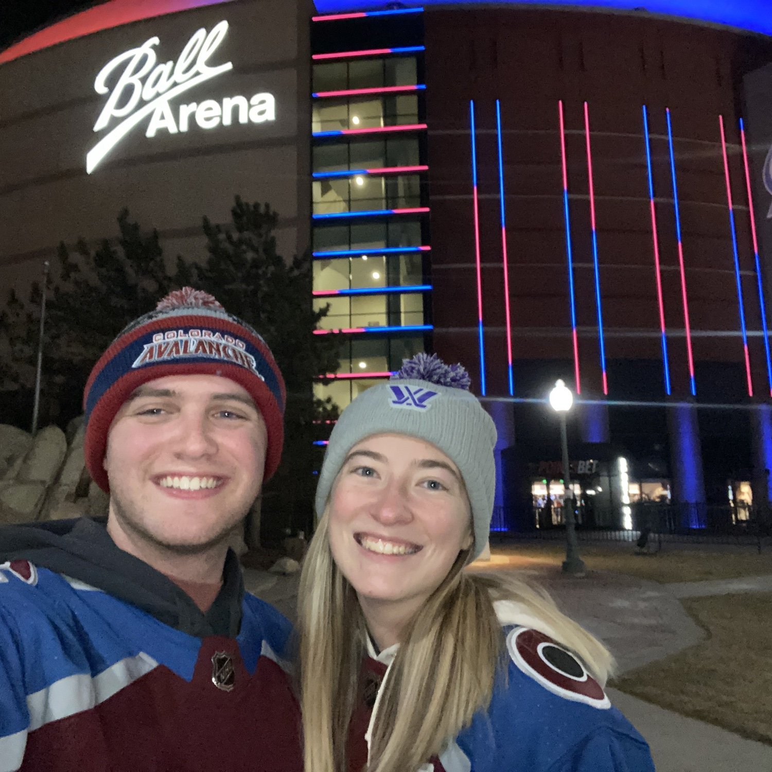 ... we go to lots of hockey games.