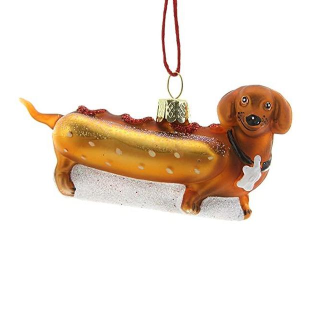 Cody Foster & Co Weiner PUP HOT Dog Ornament