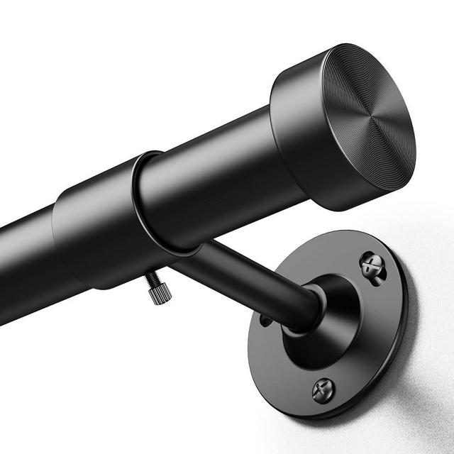 Heavy Duty Curtain Rods for Windows 20 to 150 inches, 1 Inch Diameter Adjustable Length Extra Long Window Curtain Rod, 60 lbs Capacity, Aluminium Finials