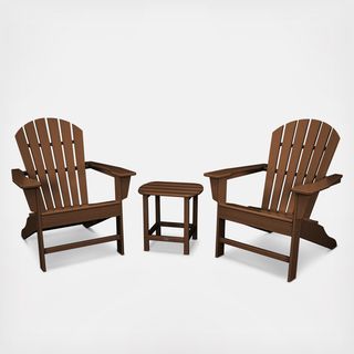 South Beach Outdoor Adirondack 3-Piece Set