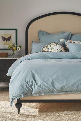 Taylor Organic Cotton Percale Embroidered Duvet​