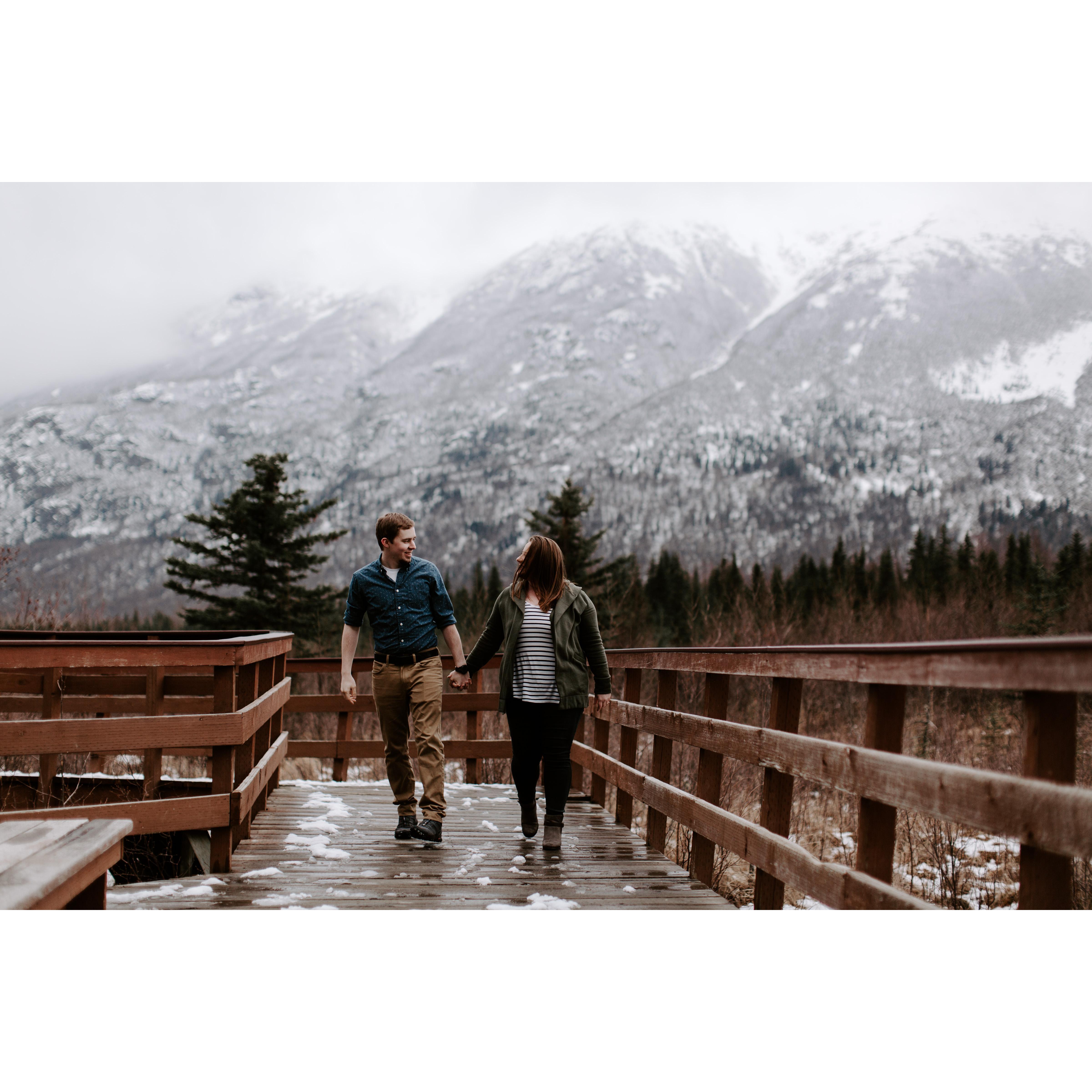Engagement photos done in Alaska at Eagle River Nature Center by the amazing Sarah French.
Instagram: @sarah.french.photo
Facebook: @Sarah French Photo
Website: sarahfrenchphoto.com