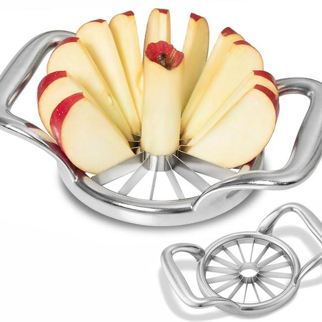 LIIGEMI 5.5 Inch Extra Large Apple Slicer,16-Slice Thin Apple Slicer and Corer,Cutter, Divider, Wedger for Fruits and Vegetables，Sharp and Sturdy，Easy to Use
