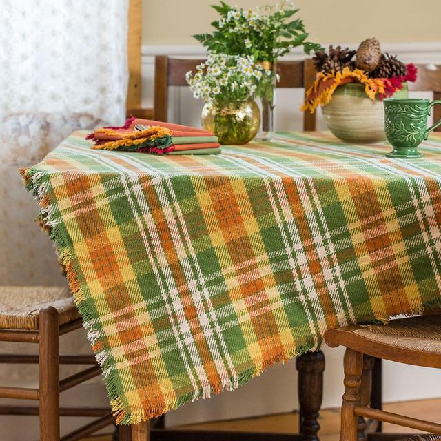 September Plaid Tablecloth 54x54