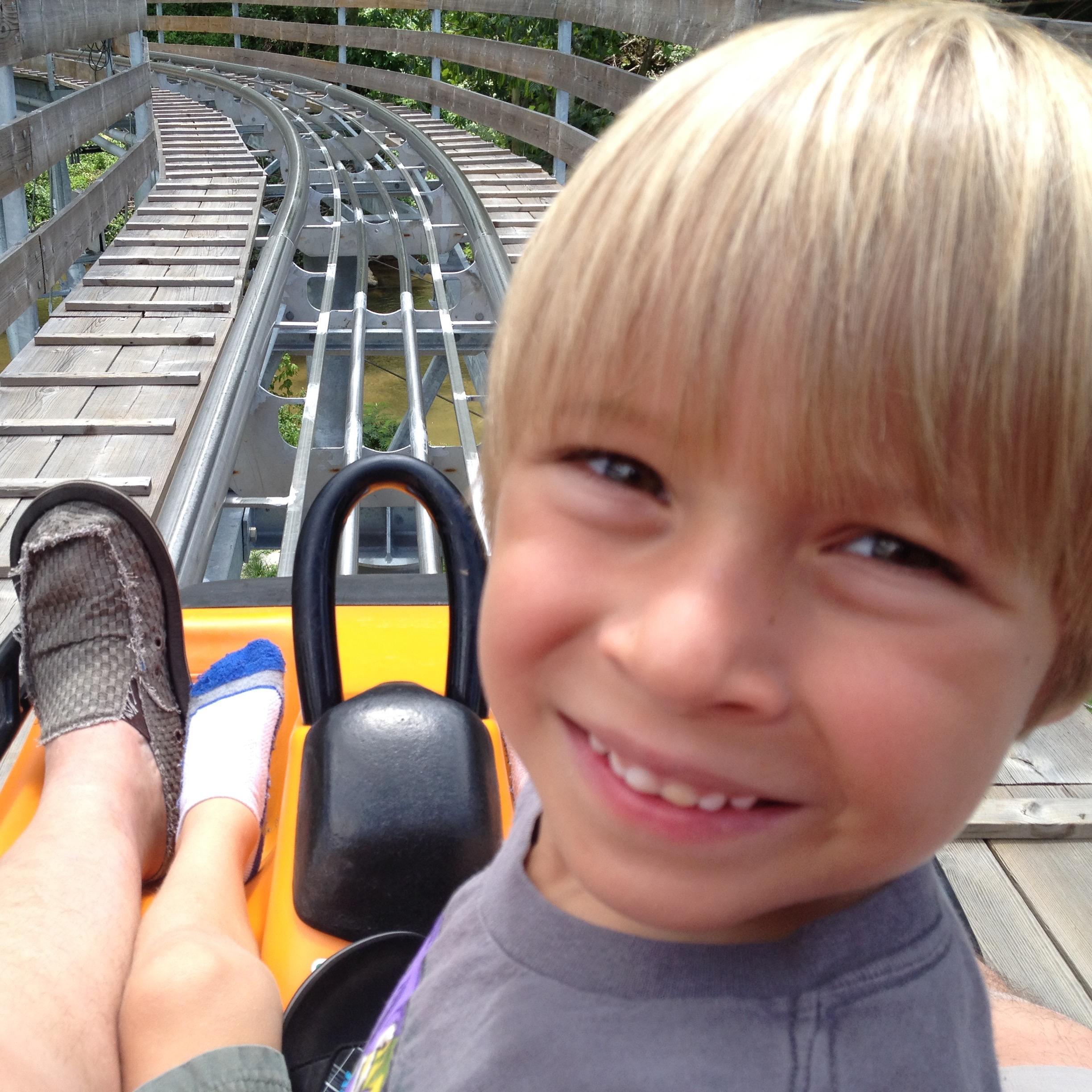 Smoky Mountain Alpine roller coaster on our trip to Tennessee!