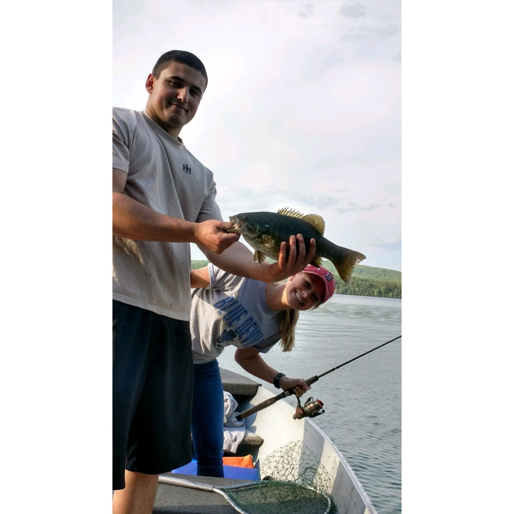 The time I beat Colton in fishing