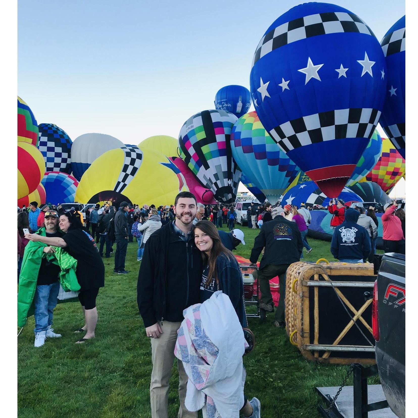 Our first trip together! Hot Air Balloon Festival- Albuquerque, New Mexico