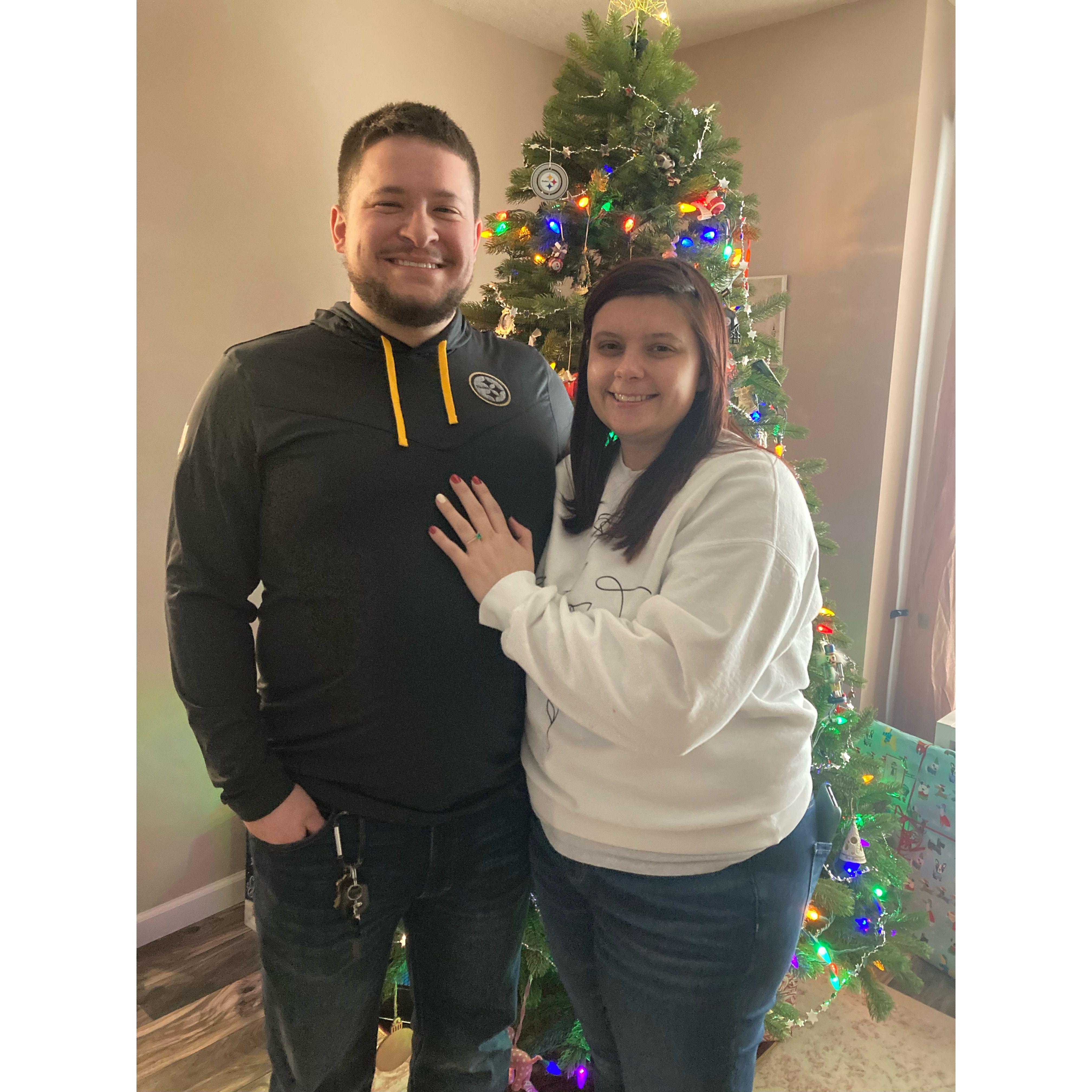 Our first and only Christmas as an engaged couple!