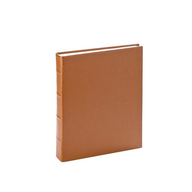 Bound Album, Pebble Grain Leather, Saddle, Junior