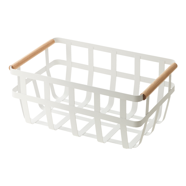 Storage Basket - Steel + Wood