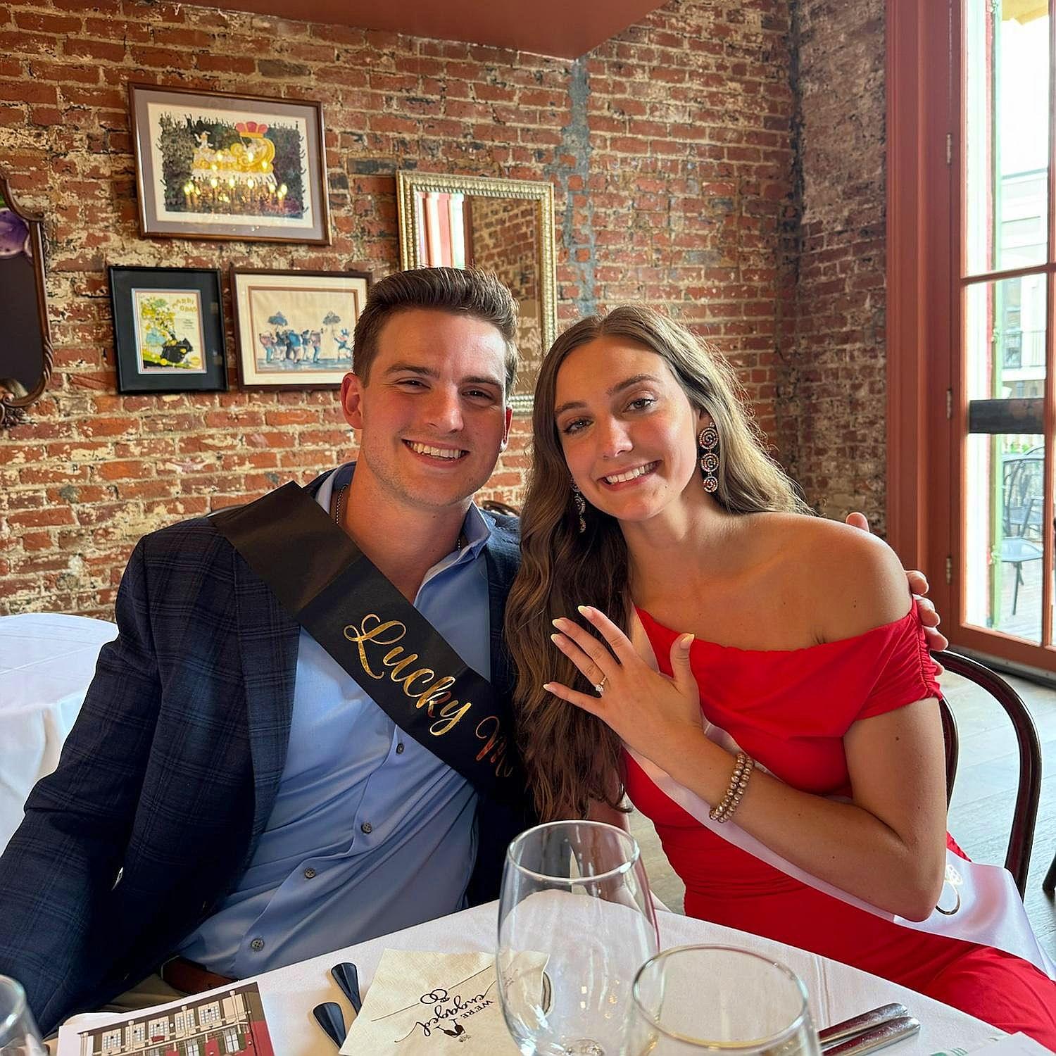Surprise Family Brunch right after the best surprise proposal!