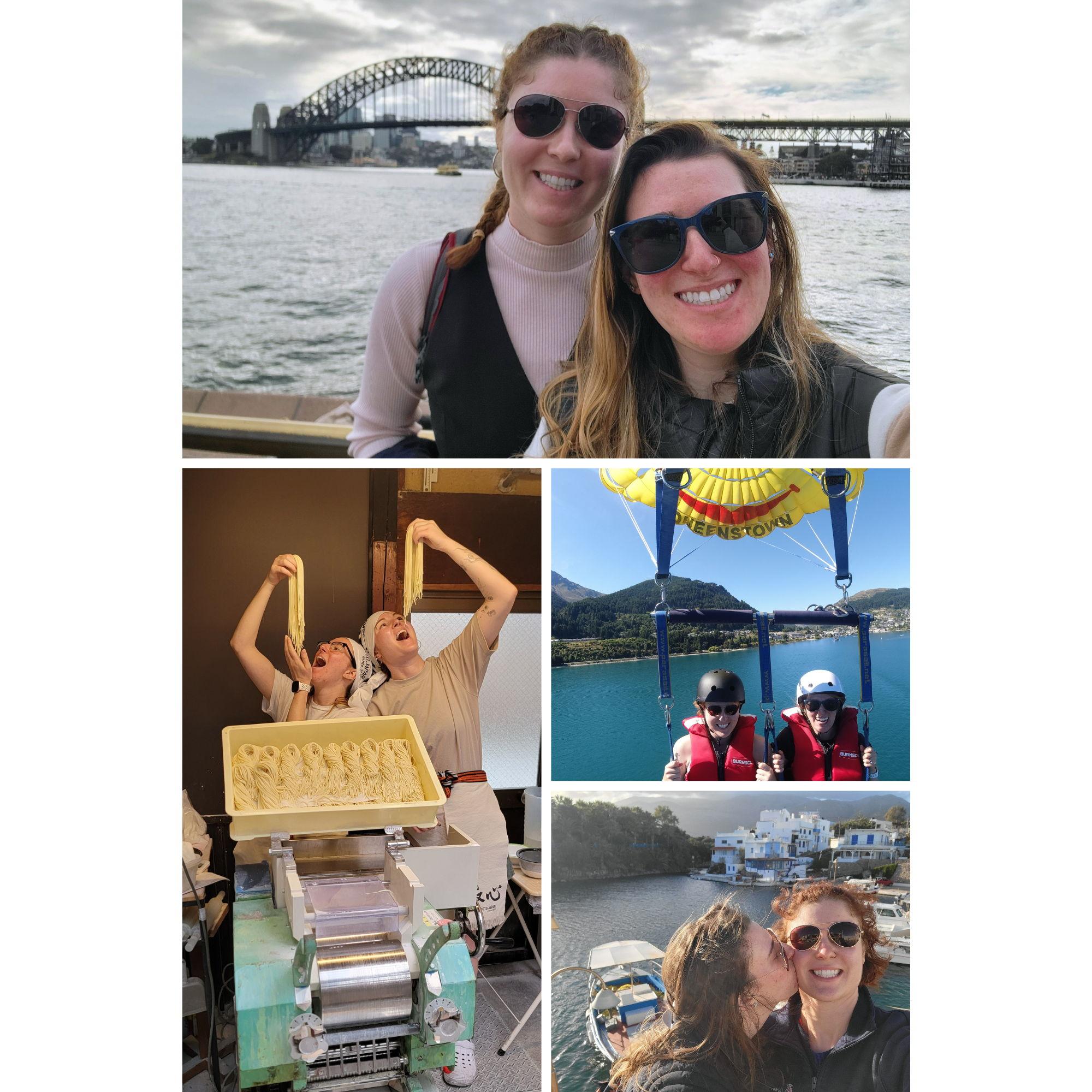Five countries in fewer years of dating (Japan, Greece, Australia, New Zealand, England) - next up: Finland. Guess we’re in it for love and the passport stamps!