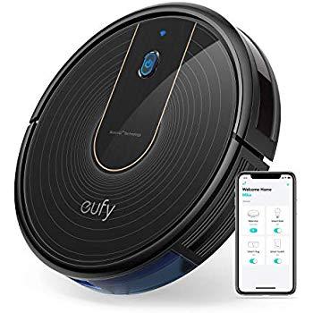 eufy BoostIQ RoboVac 11S (Slim), Robot Vacuum Cleaner, Super-Thin, 1300Pa Strong Suction, Quiet, Self-Charging Robotic Vacuum Cleaner, Cleans Hard Floors to Medium-Pile Carpets