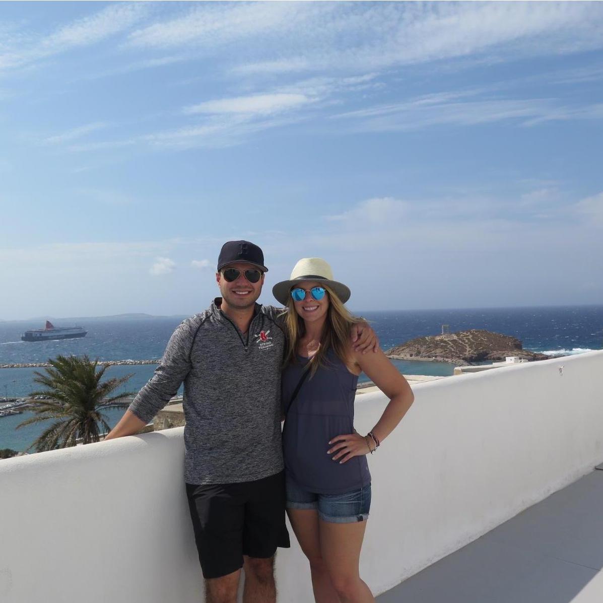 Overlooking Naxos Port!