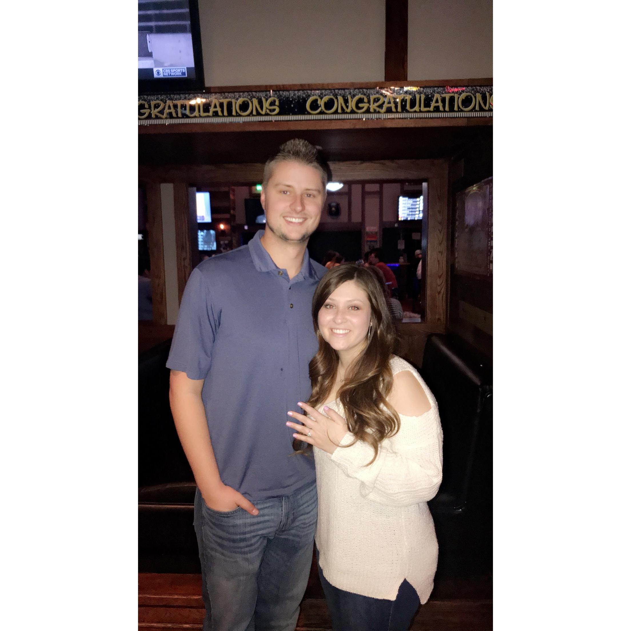 The night Mark proposed!