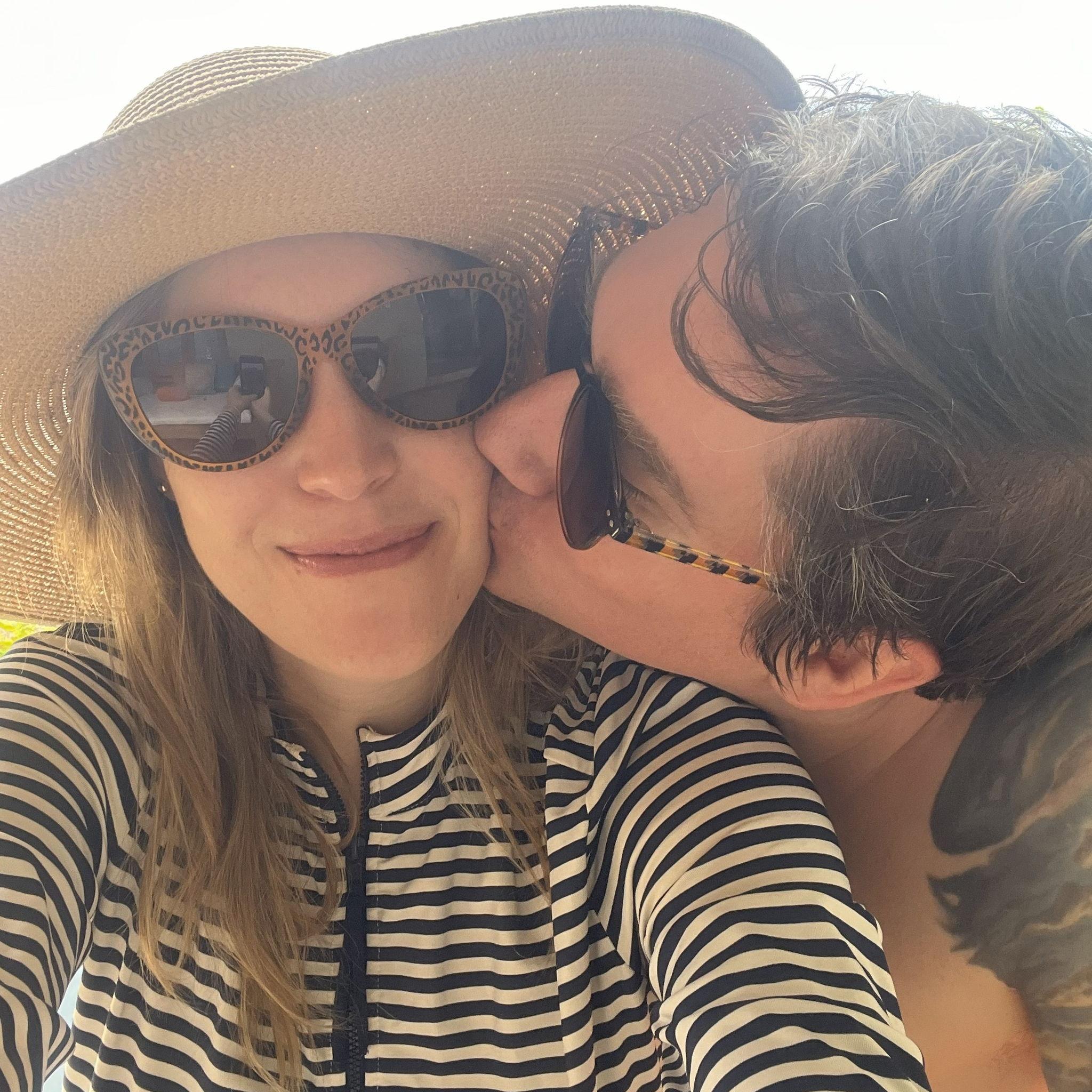 Our first beach vacation together.