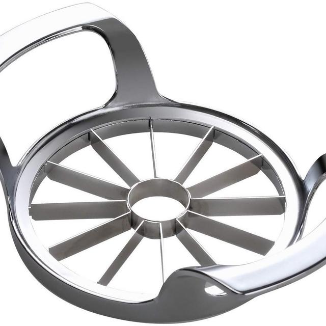 SAVORLIVING Apple Slicer Upgraded Version 12-Blade Extra Large Apple Corer, Stainless Steel Ultra-Sharp Apple Cutter, Pitter, Divider for Up to 4 Inches Apples (Update)