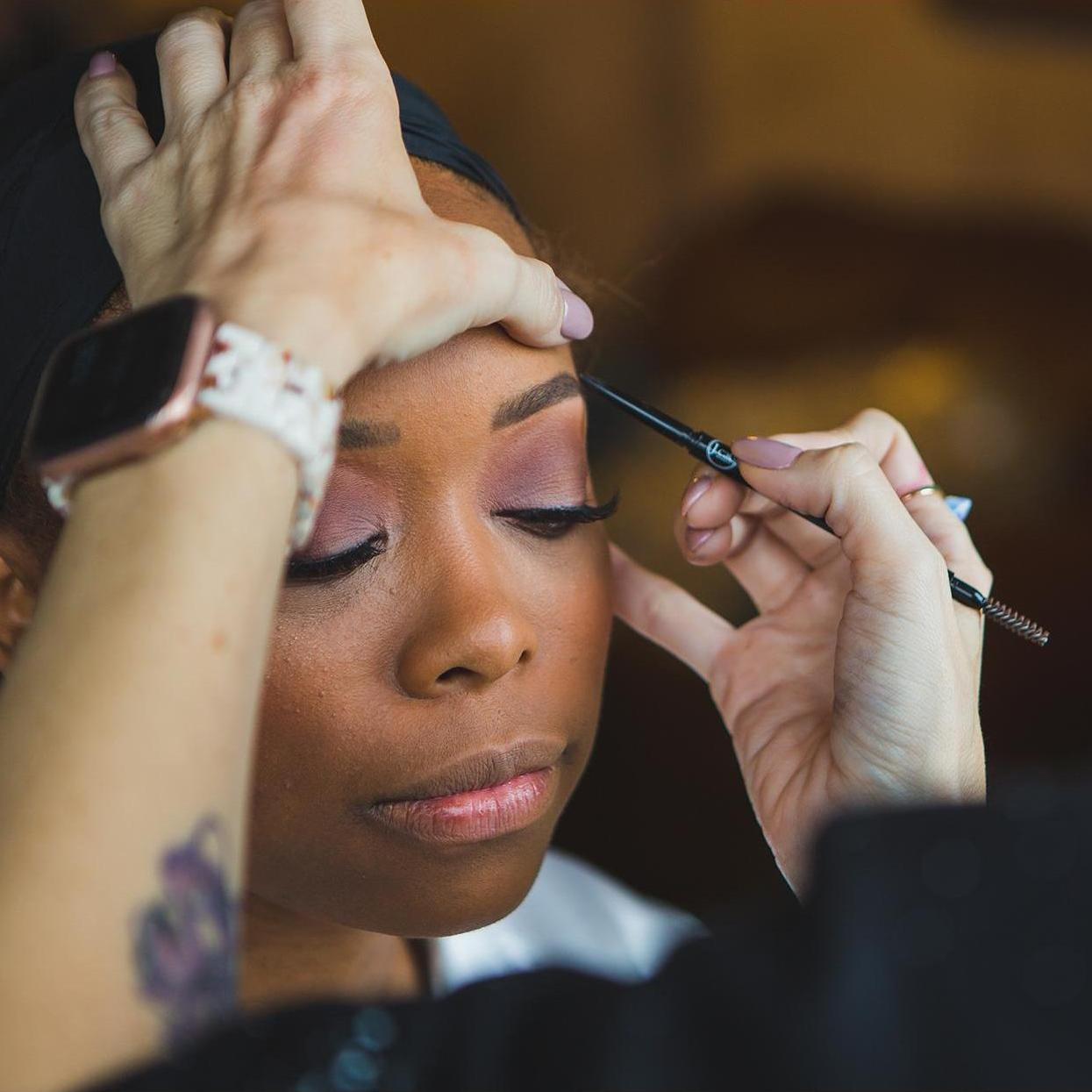 Stunning Bride getting glammed