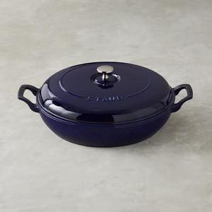Staub Cast-Iron Braiser, 3 1/2-Qt., Sapphire Blue
