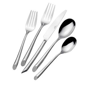 Lifetime Brands - Towle Living 5005925 Wave 42-Piece Forged Stainless Steel Flatware Set, Service for 8