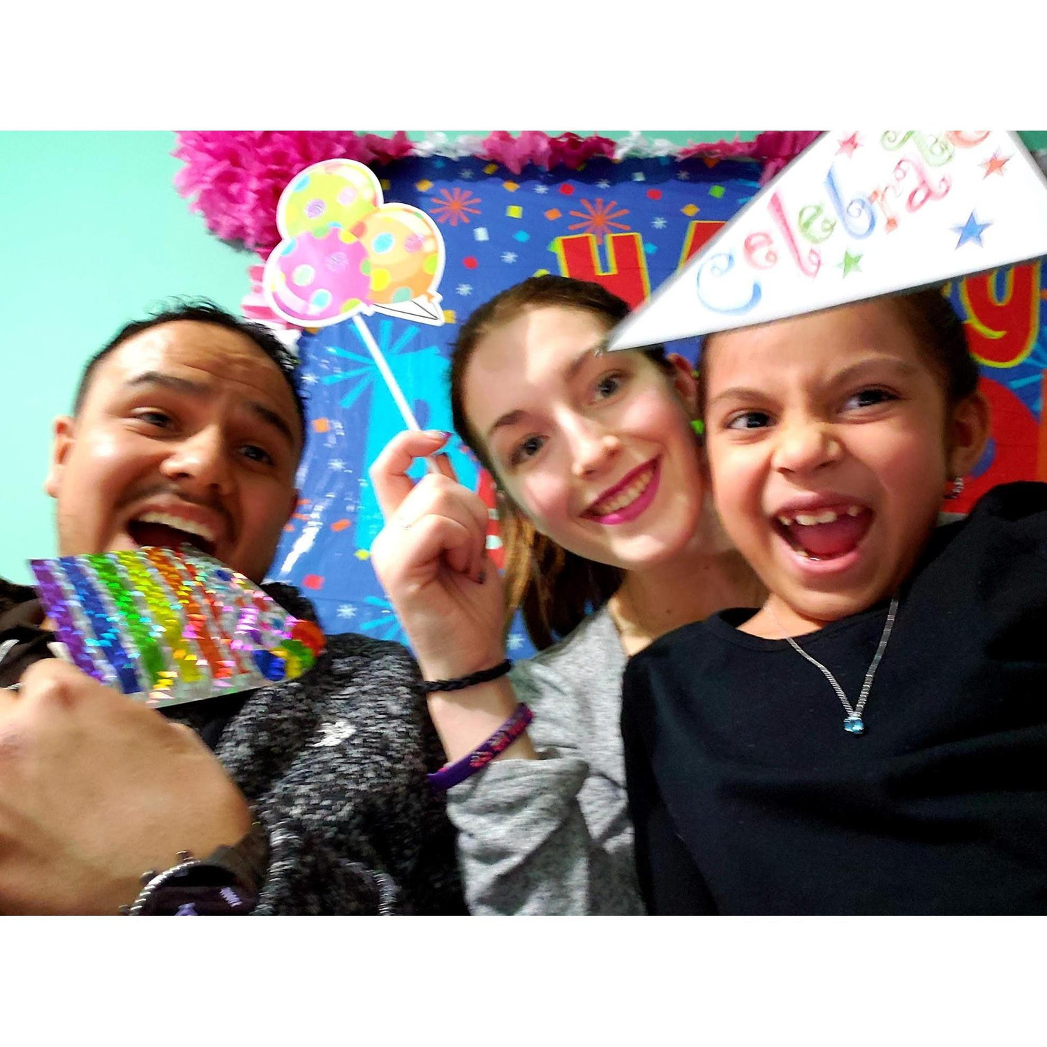 Goofy family photos at family parties