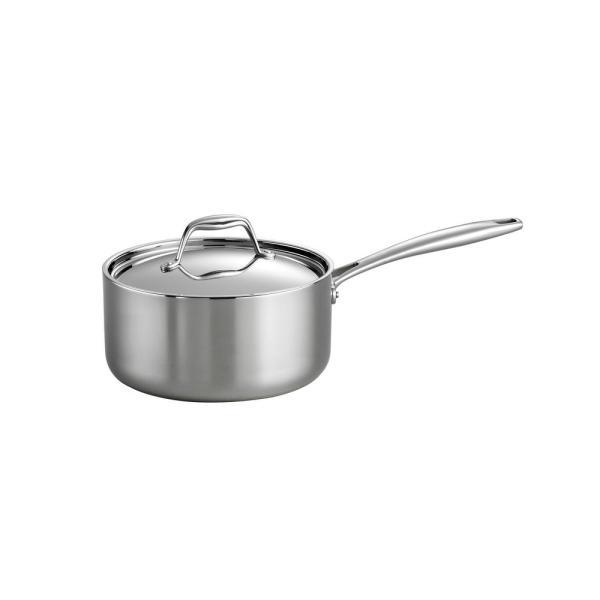 Gourmet 3 Qt. Tri-Ply Clad Saucepan with Lid