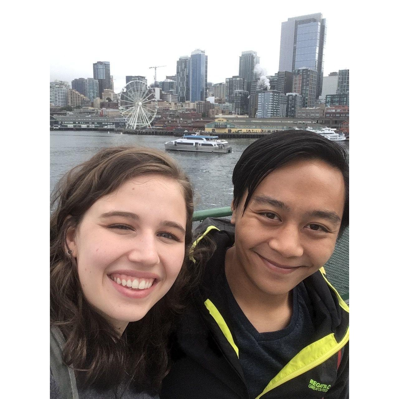 July 2018
We traveled together for the first time and visited Seattle to see his family.