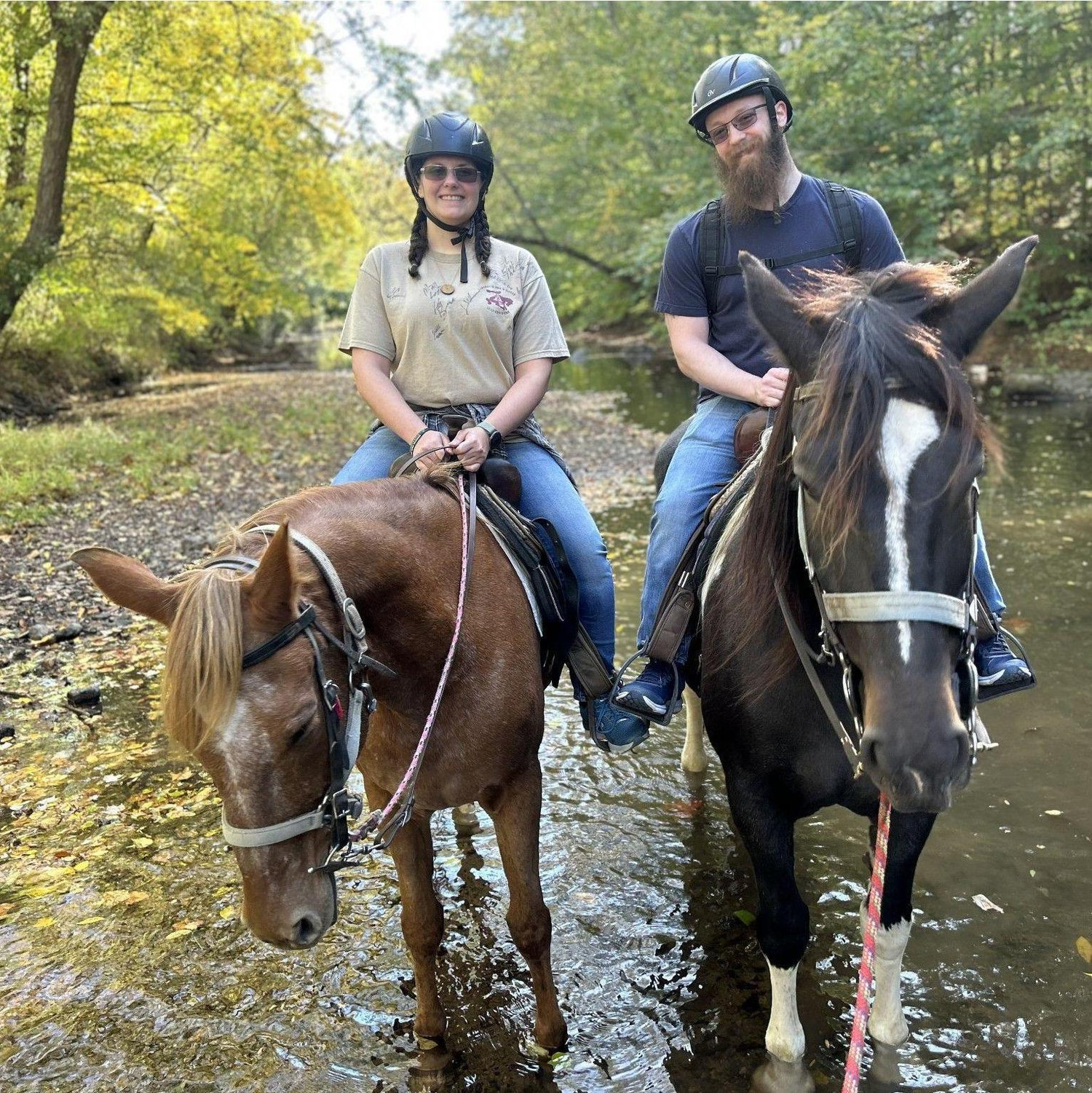 Horseback riding at Sheeder Mill Farm, October 2024