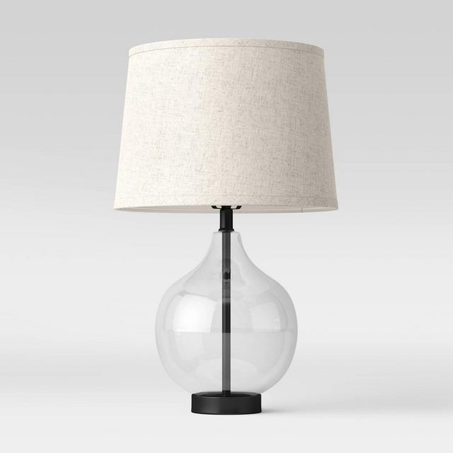 Large Glass Gourd Table Lamp (Includes LED Light Bulb)Clear - Threshold™