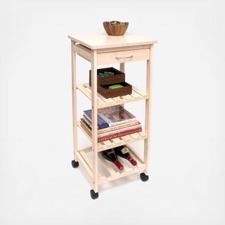 Bamboo Space Saving Cart