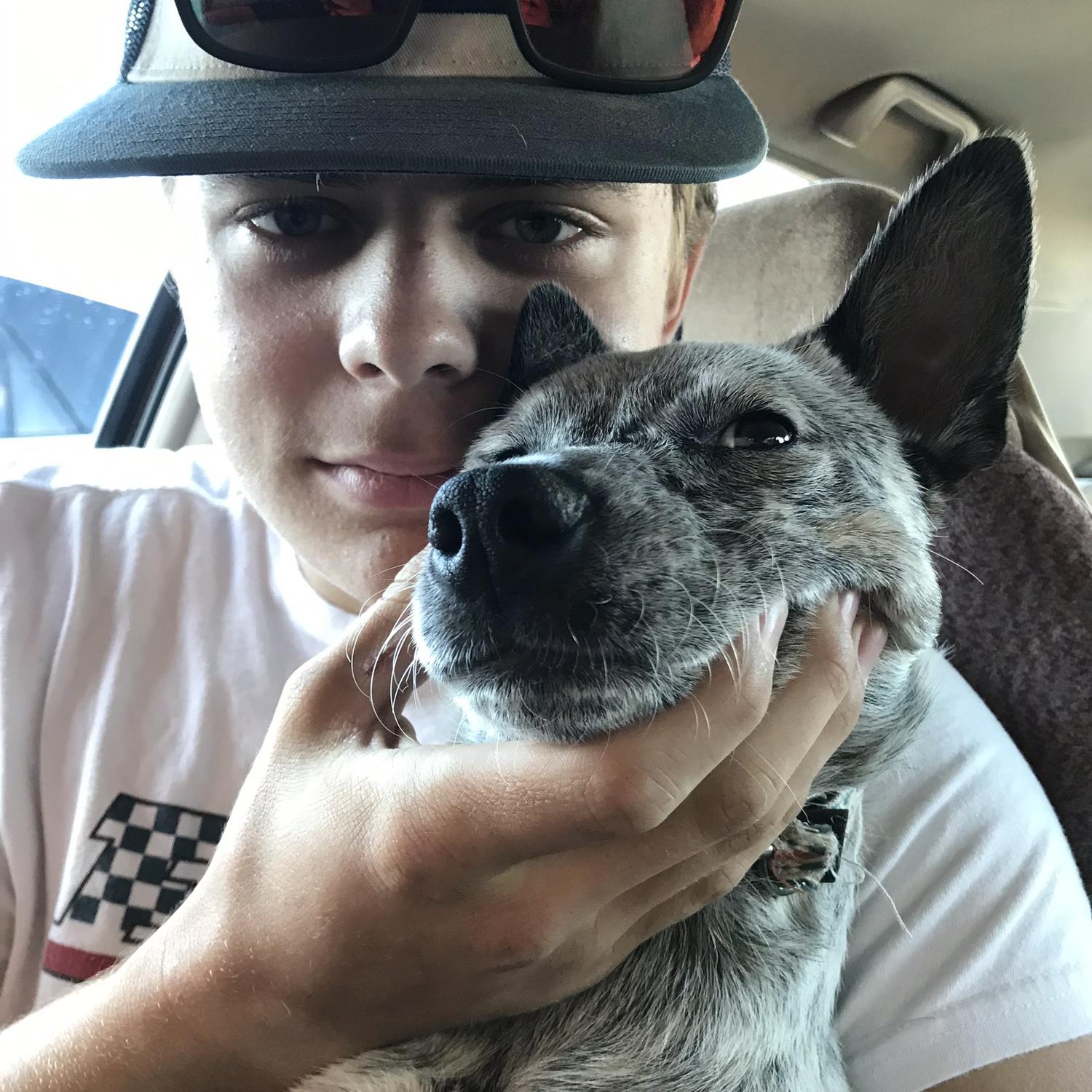 Sam and his pup <3