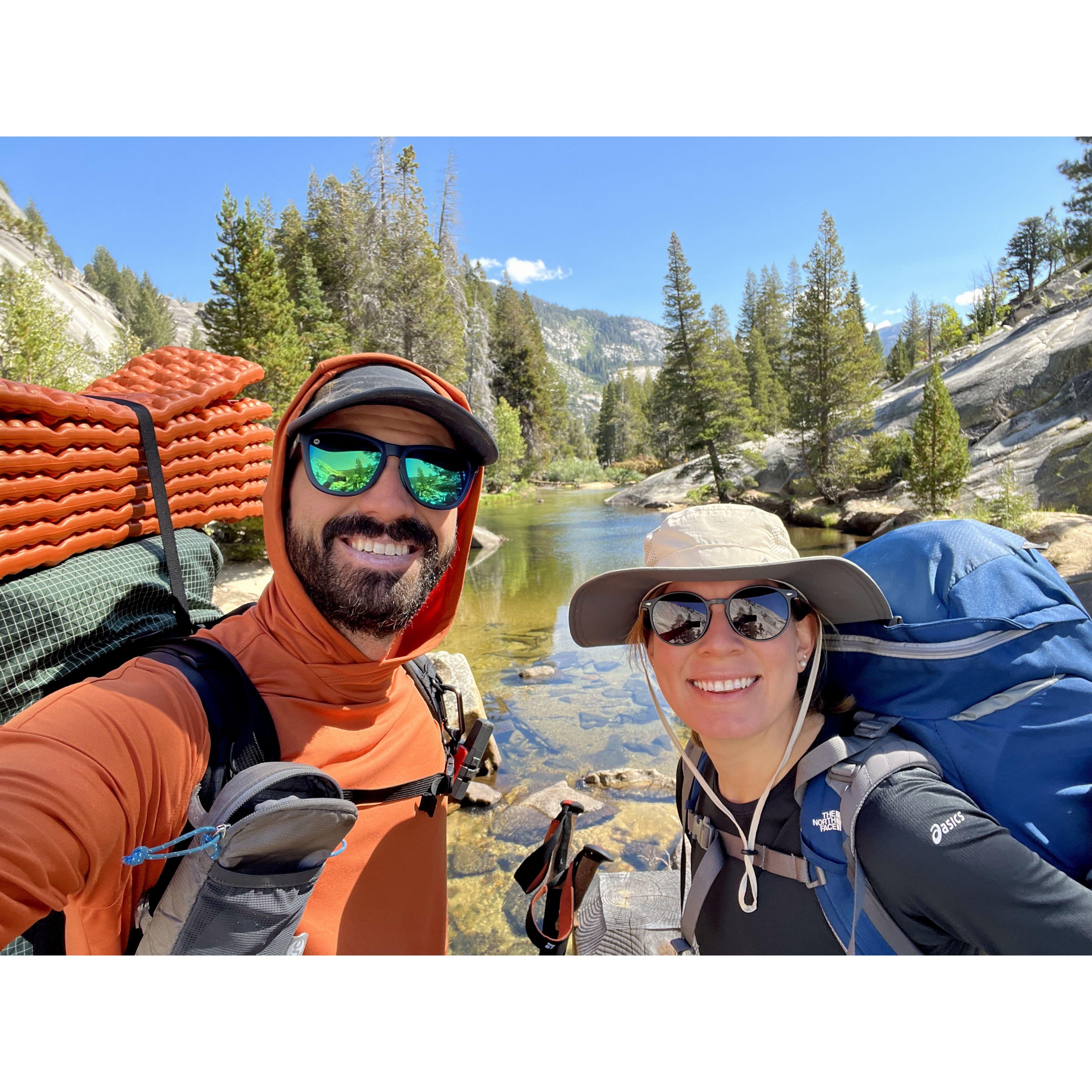 Our first backpacking trip together