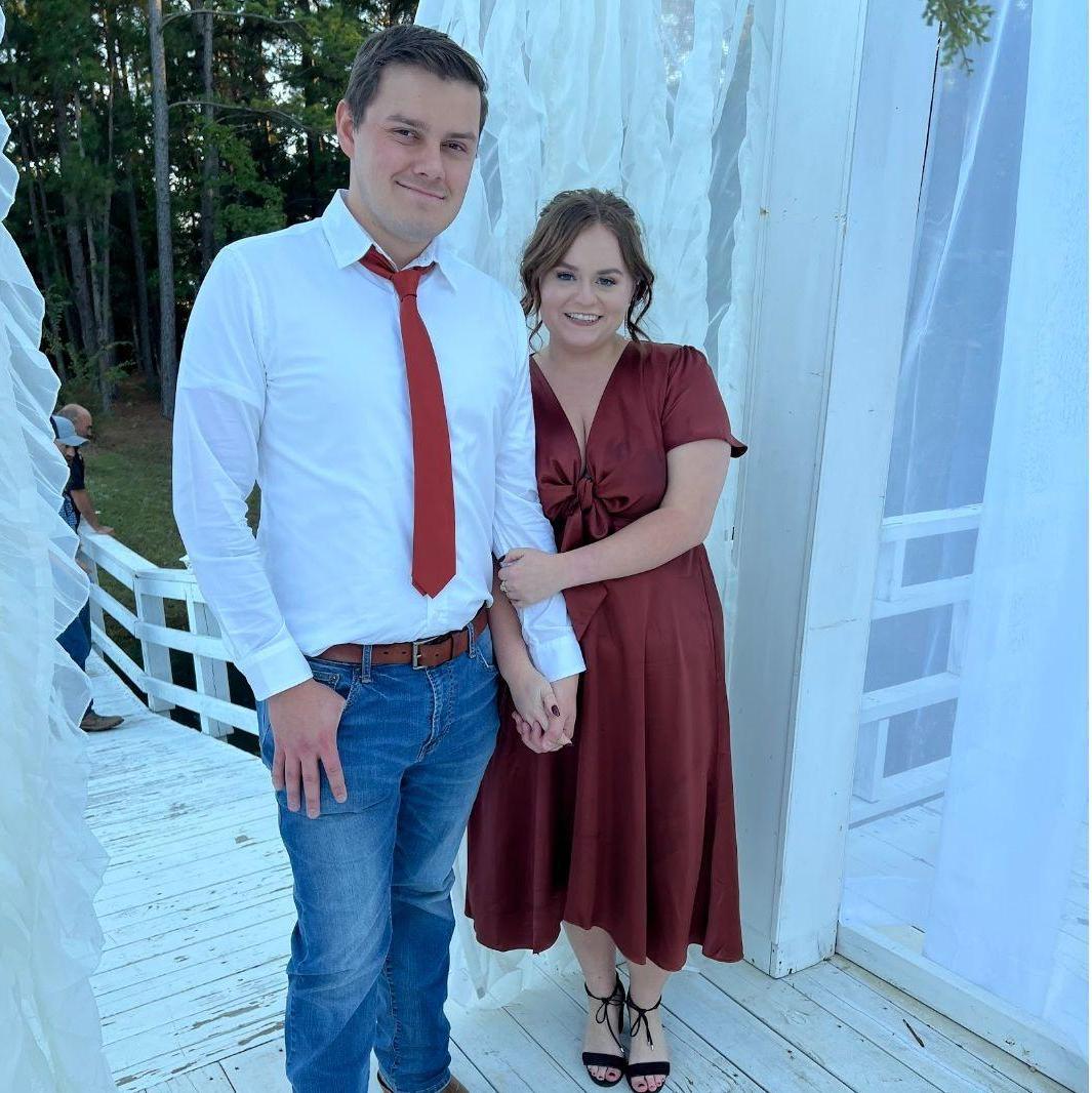 Jake and Keeley at Sierra and Logan Nelson's wedding.