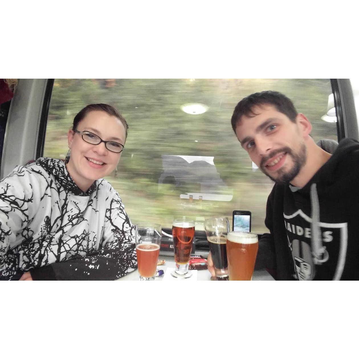 Our first Beer Train experience! 2018