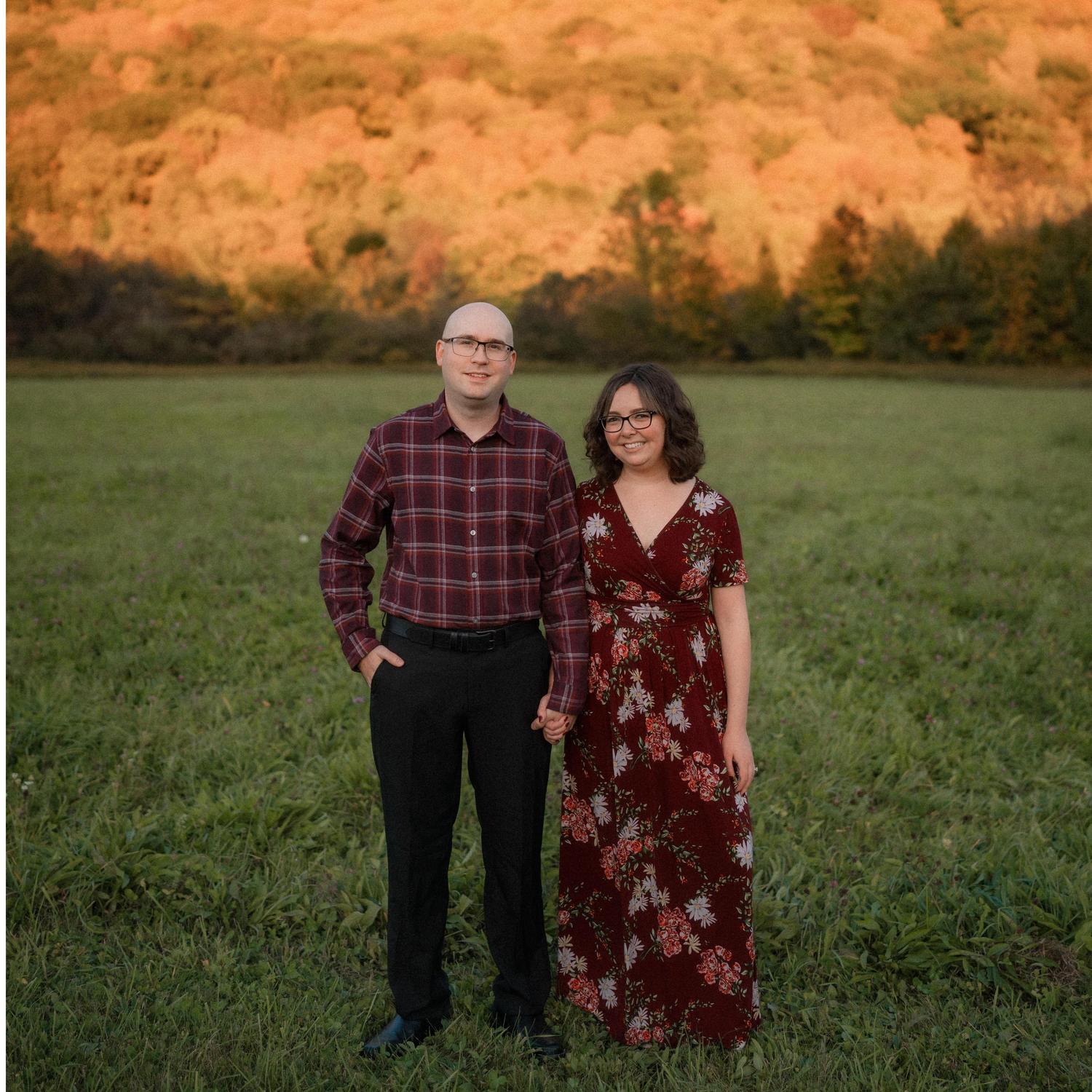 Labrador Hollow Unique Area. October 2023. Engagement photo session with Kat and Corey.