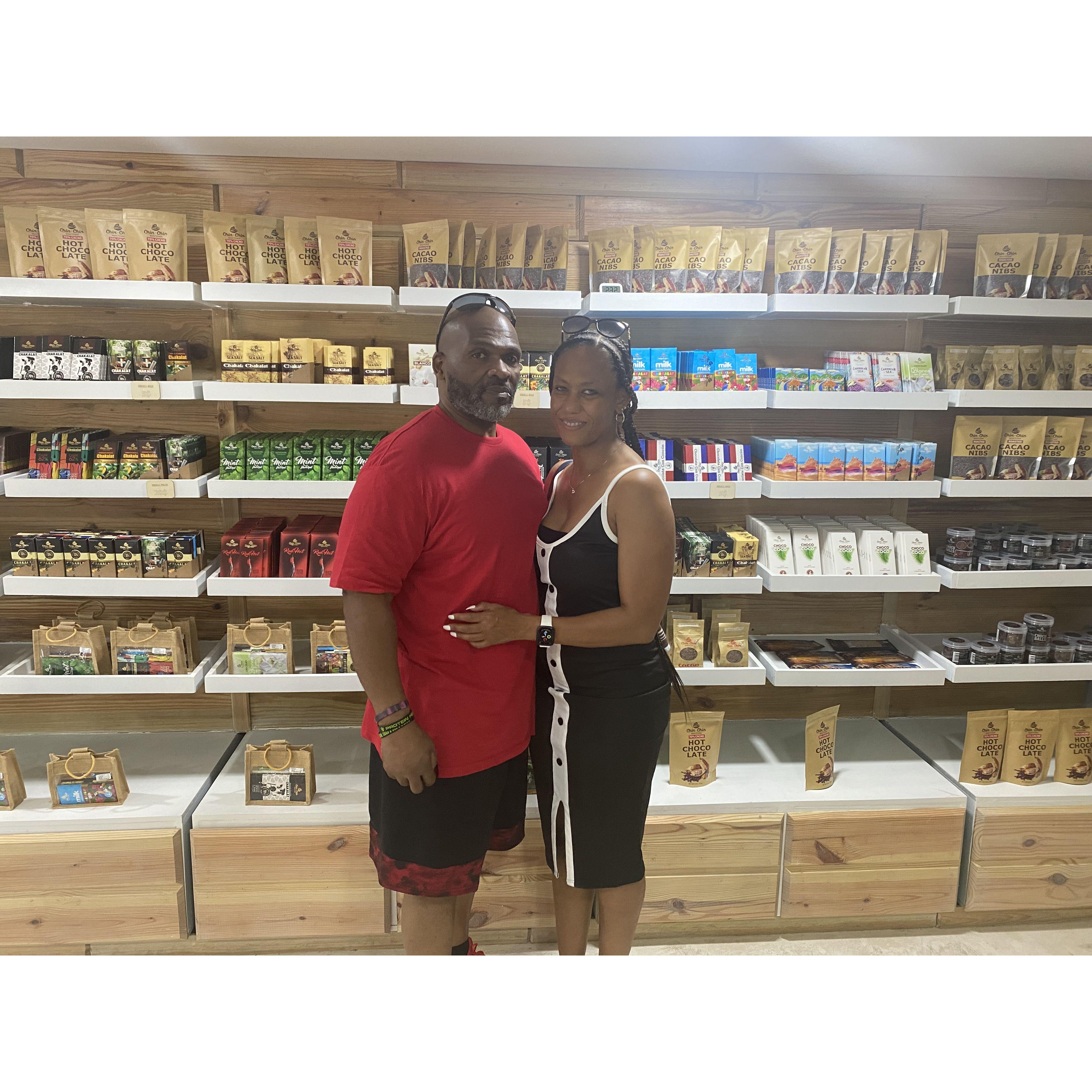 Sampling coffee and chocolate in Punta Cana