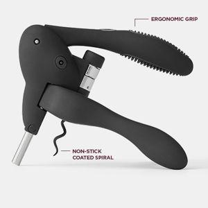 Rabbit Original Lever Corkscrew Wine Opener with Foil Cutter