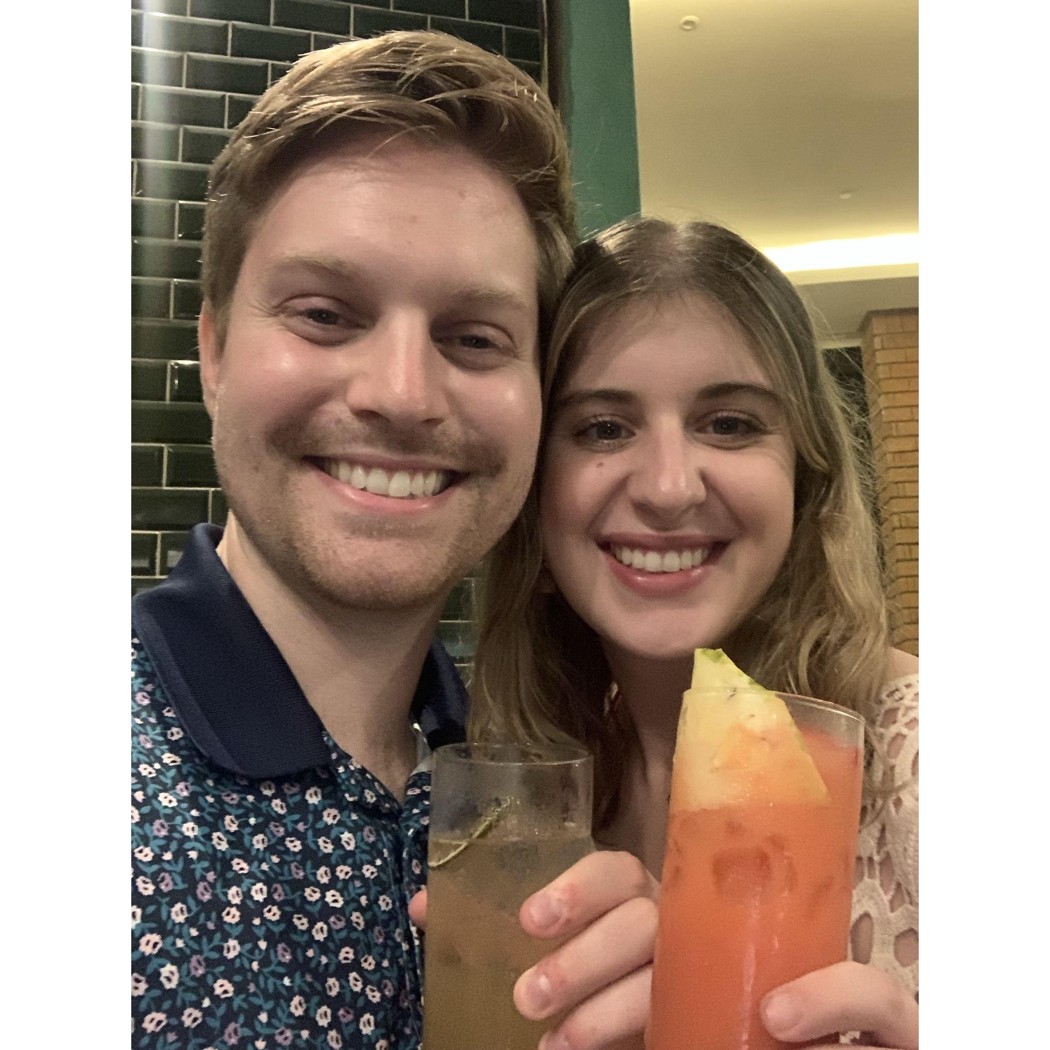 Enjoying our tropical drinks in Punta Cana, Dominican Republic
2022